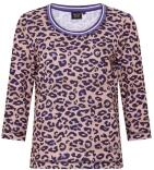 Canyon T-Shirt 3/4 Arm camel-violet Print Leo